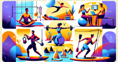 Create an image showing a diverse group of individuals engaged in a variety of activities that highlight the importance of core strength. Include scenes of people practicing yoga, doing Pilates, lifti